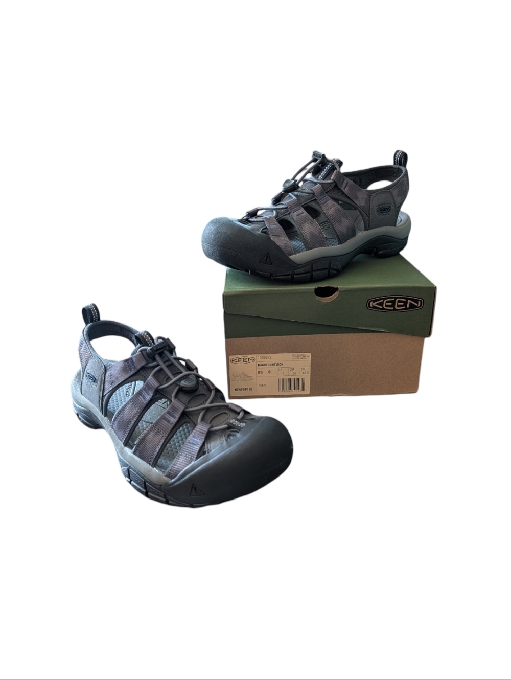 Keen Newport H2 Sandals Magnet / Chevron NEW